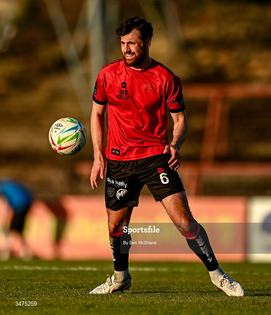 25 May 2026; Jordan Flores of Bohemians during the SSE Airtricity Men’s Premier Division match between Bohemians and Shamrock Rovers at Dalymount Park in Dublin. Photo by Ben McShane/Sportsfile