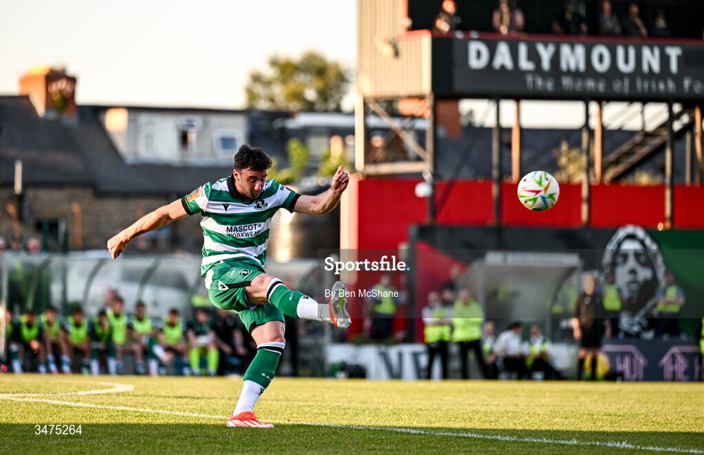 25 May 2026; Enda Stevens of Shamrock Rovers during the SSE Airtricity Men’s Premier Division match between Bohemians and Shamrock Rovers at Dalymount Park in Dublin. Photo by Ben McShane/Sportsfile