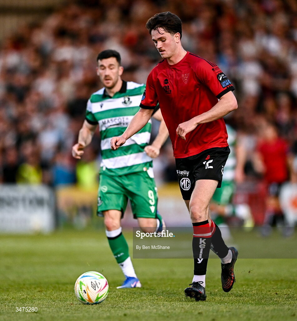25 May 2026; Patrick Hickey of Bohemians during the SSE Airtricity Men’s Premier Division match between Bohemians and Shamrock Rovers at Dalymount Park in Dublin. Photo by Ben McShane/Sportsfile