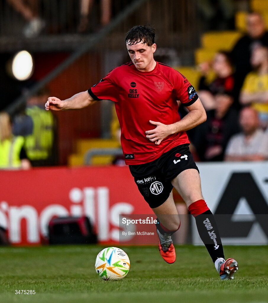 25 May 2026; Cian Byrne of Bohemians during the SSE Airtricity Men’s Premier Division match between Bohemians and Shamrock Rovers at Dalymount Park in Dublin. Photo by Ben McShane/Sportsfile