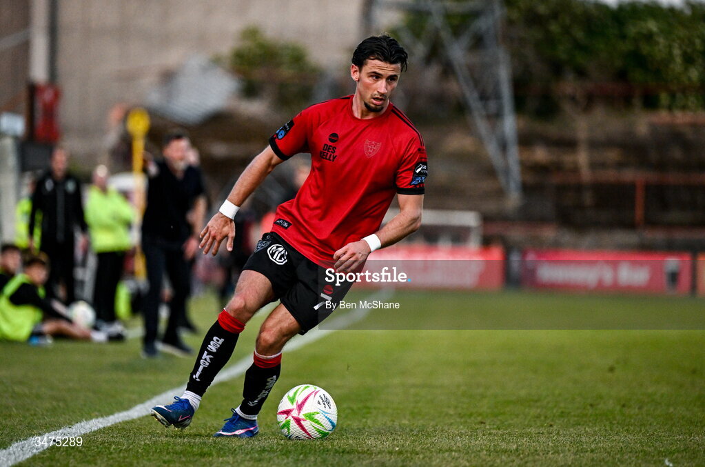 25 May 2026; Connor Parsons of Bohemians during the SSE Airtricity Men’s Premier Division match between Bohemians and Shamrock Rovers at Dalymount Park in Dublin. Photo by Ben McShane/Sportsfile