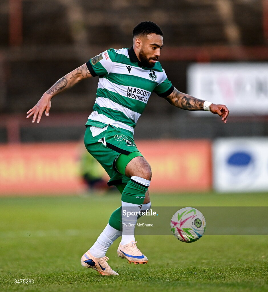 25 May 2026; Jake Mulraney of Shamrock Rovers during the SSE Airtricity Men’s Premier Division match between Bohemians and Shamrock Rovers at Dalymount Park in Dublin. Photo by Ben McShane/Sportsfile