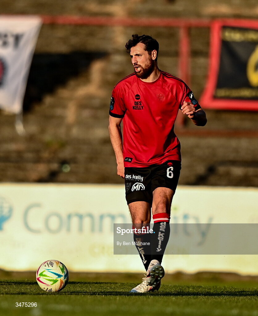 25 May 2026; Jordan Flores of Bohemians during the SSE Airtricity Men’s Premier Division match between Bohemians and Shamrock Rovers at Dalymount Park in Dublin. Photo by Ben McShane/Sportsfile