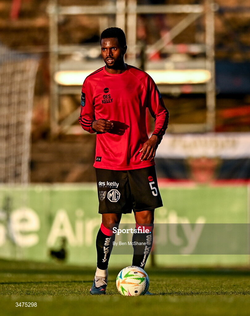 25 May 2026; Sadou Diallo of Bohemians during the SSE Airtricity Men’s Premier Division match between Bohemians and Shamrock Rovers at Dalymount Park in Dublin. Photo by Ben McShane/Sportsfile