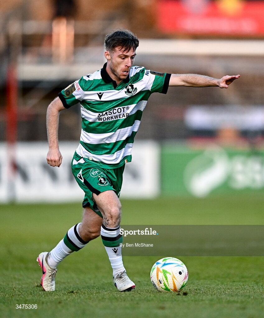 25 May 2026; Jack Byrne of Shamrock Rovers during the SSE Airtricity Men’s Premier Division match between Bohemians and Shamrock Rovers at Dalymount Park in Dublin. Photo by Ben McShane/Sportsfile