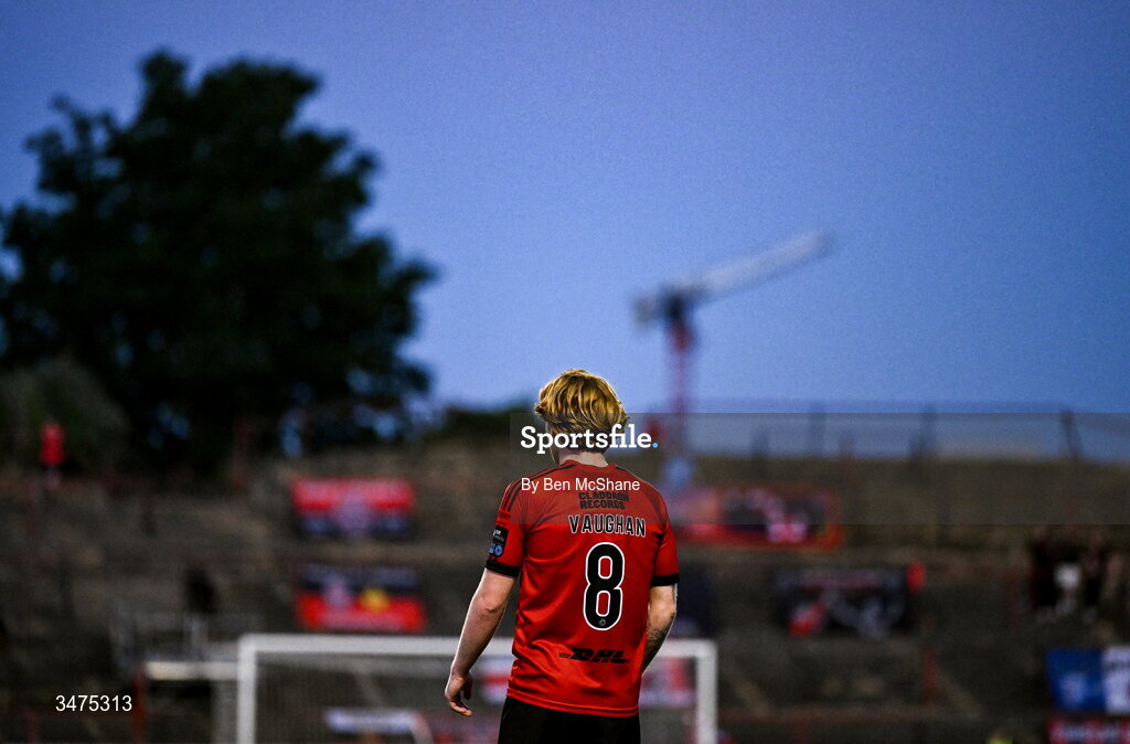 25 May 2026; Harry Vaughan of Bohemians during the SSE Airtricity Men’s Premier Division match between Bohemians and Shamrock Rovers at Dalymount Park in Dublin. Photo by Ben McShane/Sportsfile