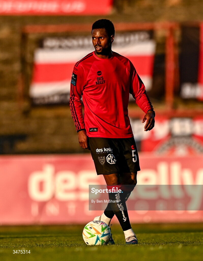 25 May 2026; Sadou Diallo of Bohemians during the SSE Airtricity Men’s Premier Division match between Bohemians and Shamrock Rovers at Dalymount Park in Dublin. Photo by Ben McShane/Sportsfile