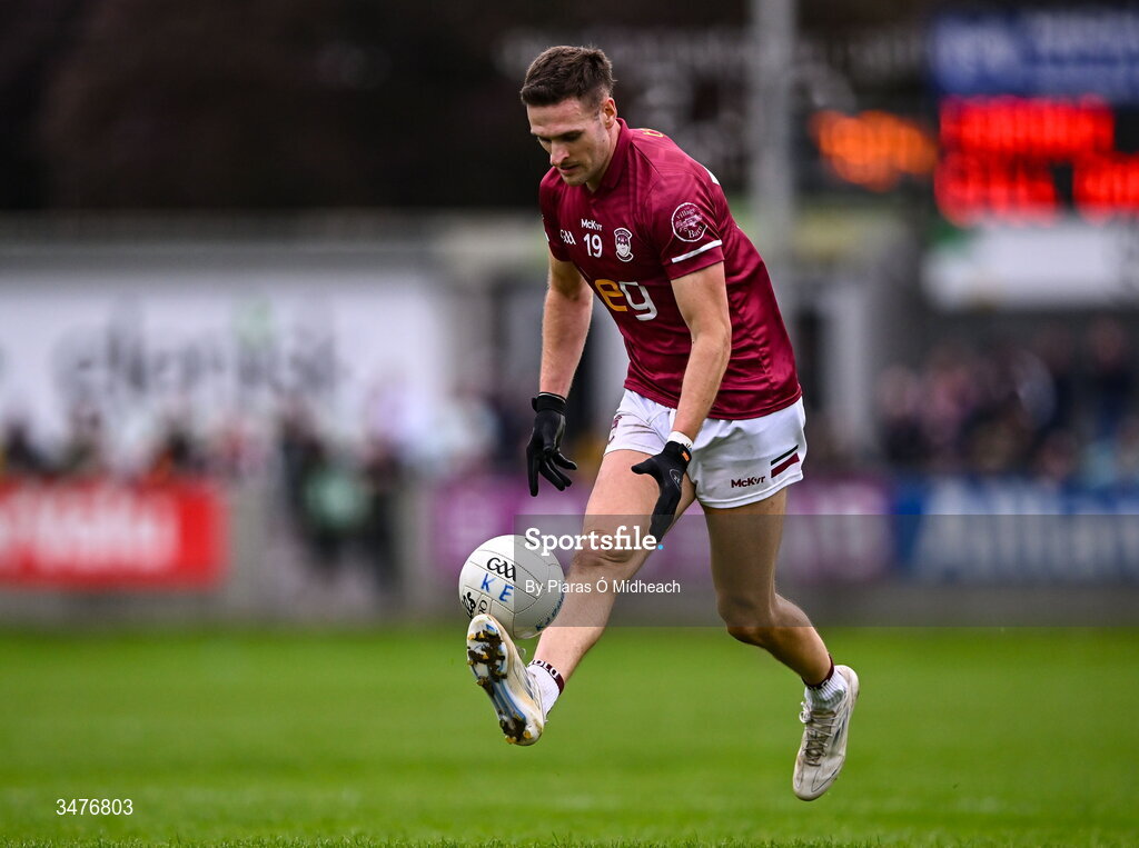 3 May 2026; Robbie Forde of Westmeath during the Leinster GAA Football Senior Championship semi-final match between Kildare and Westmeath at Glenisk O'Connor Park in Tullamore, Offaly. Photo by Piaras Ó Mídheach/Sportsfile