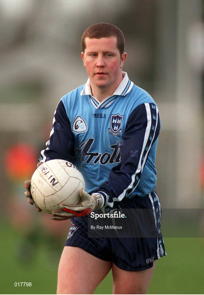 16 January 1999; Brendan O'Brien of Dublin during the O'Byrne Cup Quarter-Final match between Carlow and Dublin at Dr Cullen Park in Carlow. Photo by Ray McManus/Sportsfile