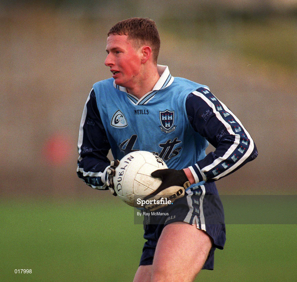 16 January 1999; Enda Crinnion of during the O'Byrne Cup Quarter-Final match between Carlow and Dublin at Dr Cullen Park in Carlow. Photo by Ray McManus/Sportsfile