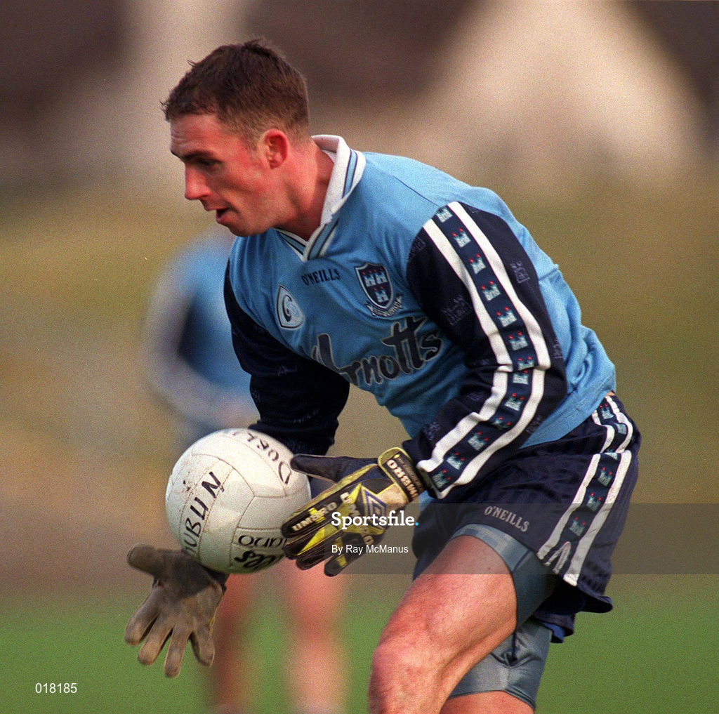 16 January 1999; Karl Donnelly of Dublin during the O'Byrne Cup Quarter-Final match between Carlow and Dublin at Dr Cullen Park in Carlow. Photo by Ray McManus/Sportsfile