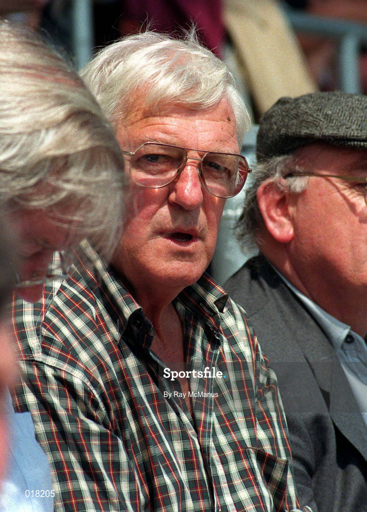 30 July 1995; Former Dublin manager Kevin Heffernan looks on prior to the  Leinster GAA Football Senior Championship Final match between Dublin and Meath at Croke Park in Dublin. Photo by Ray McManus/Sportsfile