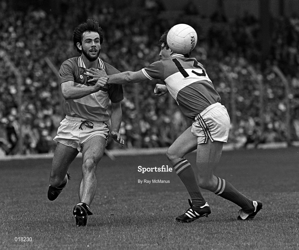 26 July 1981; Liam Currams of Offaly during the Leinster Senior Football Championship Final match between Offaly and Laois at Croke Park in Dublin. Photo by Ray McManus/Sportsfile
