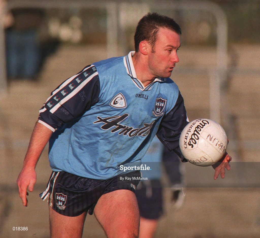 16 January 1999; Paul Curran of Dublin during the O'Byrne Cup Quarter-Final match between Carlow and Dublin at Dr Cullen Park in Carlow. Photo by Ray McManus/Sportsfile