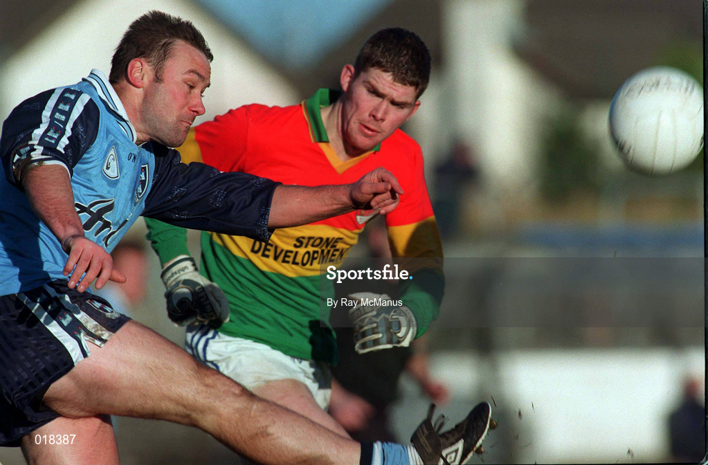 16 January 1999; Paul Curran of Dublin during the O'Byrne Cup Quarter-Final match between Carlow and Dublin at Dr Cullen Park in Carlow. Photo by Ray McManus/Sportsfile