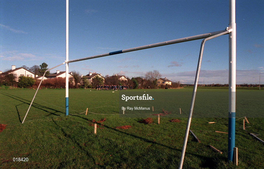 16 January 1999; A general view of pitch preperations prior to the O'Byrne Cup Quarter-Final match between Carlow and Dublin at Dr Cullen Park in Carlow. Photo by Ray McManus/Sportsfile