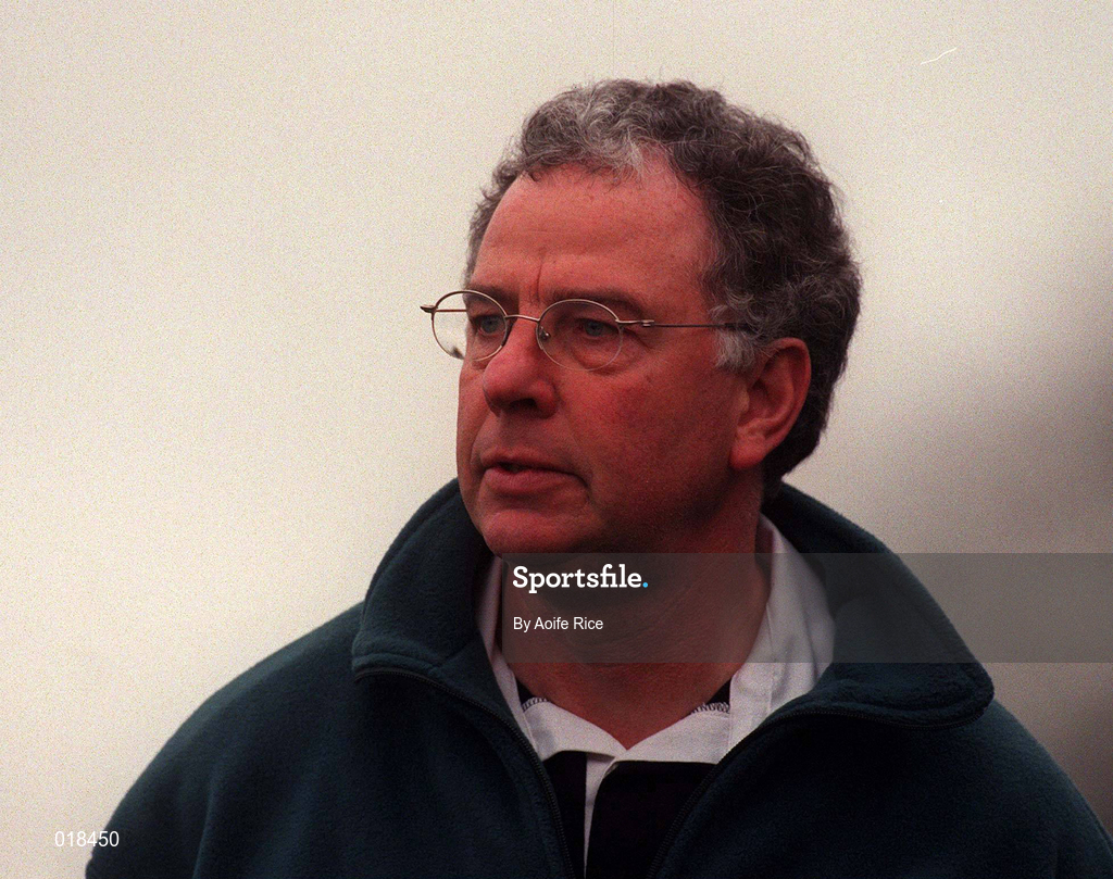 31 January 1999; Kilmacud Crokes Manager Robbie Kelleher looks on during the AIB Leinster Club Football Championship Final 2nd Replay match between Éire Og and Kilmacud Crokes at St Conleths Park in Newbridge, Kildare. Photo by Aoife Rice/Sportsfile