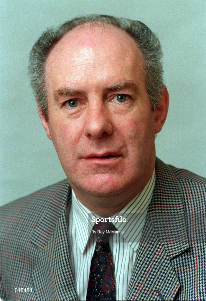 1 May 1992; Sean O'Laoire during a GAA Officials Portrait Session at Croke Park in Dublin. Photo by Ray McManus/Sportsfile