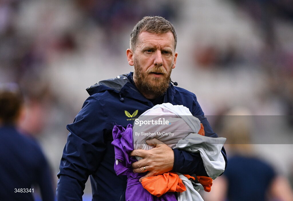 9 June 2026; Republic of Ireland equipment officer Barry Sanfey before the 2027 FIFA Women’s World Cup Qualifier match between France and Republic of Ireland at Stade des Alpes in Grenoble, France. Photo by Stephen McCarthy/Sportsfile
