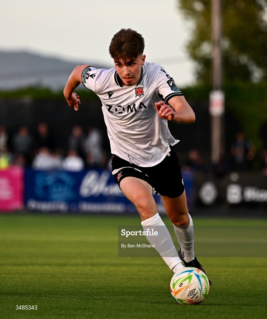 29 May 2026; Eoin Kenny of Dundalk during the SSE Airtricity Men’s Premier Division match between Dundalk and Derry City at Oriel Park in Dundalk, Louth. Photo by Ben McShane/Sportsfile