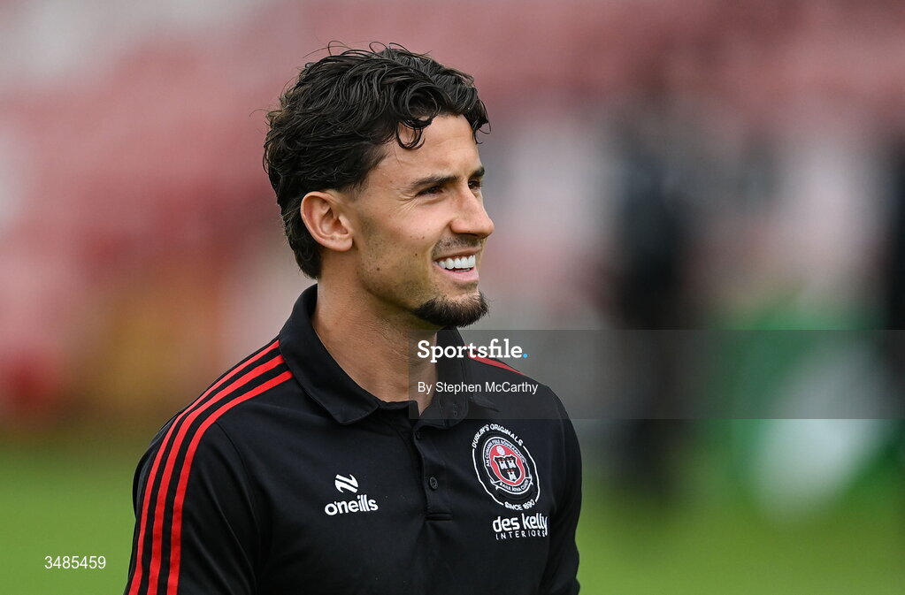 12 June 2026; Connor Parsons of Bohemians before the SSE Airtricity Men’s Premier Division match between Derry City and Bohemians at Find Insurance Celtic Park in Derry. Photo by Stephen McCarthy/Sportsfile