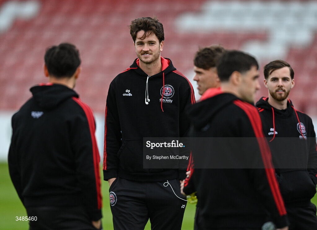 12 June 2026; Patrick Hickey of Bohemians before the SSE Airtricity Men’s Premier Division match between Derry City and Bohemians at Find Insurance Celtic Park in Derry. Photo by Stephen McCarthy/Sportsfile