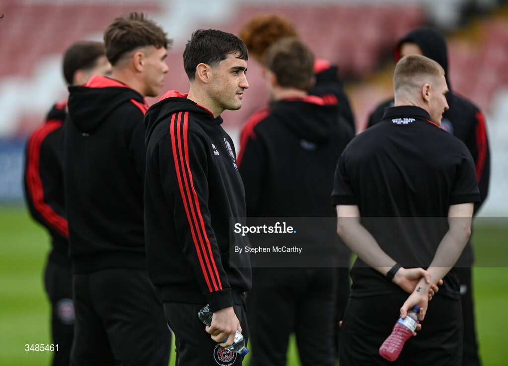 12 June 2026; Dawson Devoy of Bohemians before the SSE Airtricity Men’s Premier Division match between Derry City and Bohemians at Find Insurance Celtic Park in Derry. Photo by Stephen McCarthy/Sportsfile