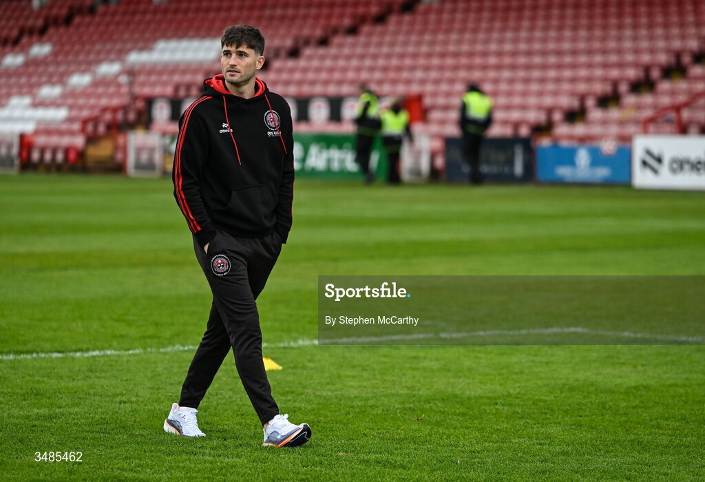 12 June 2026; Colm Whelan of Bohemians before the SSE Airtricity Men’s Premier Division match between Derry City and Bohemians at Find Insurance Celtic Park in Derry. Photo by Stephen McCarthy/Sportsfile
