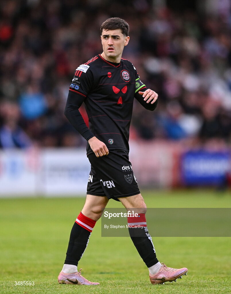 12 June 2026; Dawson Devoy of Bohemians during the SSE Airtricity Men’s Premier Division match between Derry City and Bohemians at Find Insurance Celtic Park in Derry. Photo by Stephen McCarthy/Sportsfile