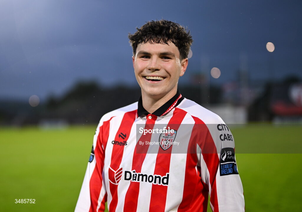 12 June 2026; James Clarke of Derry City after the SSE Airtricity Men’s Premier Division match between Derry City and Bohemians at Find Insurance Celtic Park in Derry. Photo by Stephen McCarthy/Sportsfile