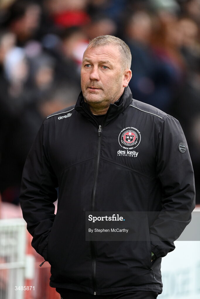 12 June 2026; Bohemians manager Alan Reynolds before the SSE Airtricity Men’s Premier Division match between Derry City and Bohemians at Find Insurance Celtic Park in Derry. Photo by Stephen McCarthy/Sportsfile