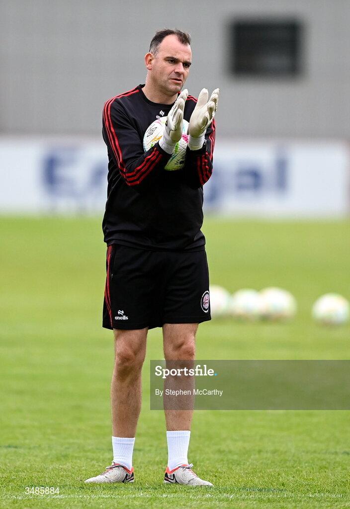 12 June 2026; Bohemians goalkeeping coach Chris Bennion during the SSE Airtricity Men’s Premier Division match between Derry City and Bohemians at Find Insurance Celtic Park in Derry. Photo by Stephen McCarthy/Sportsfile
