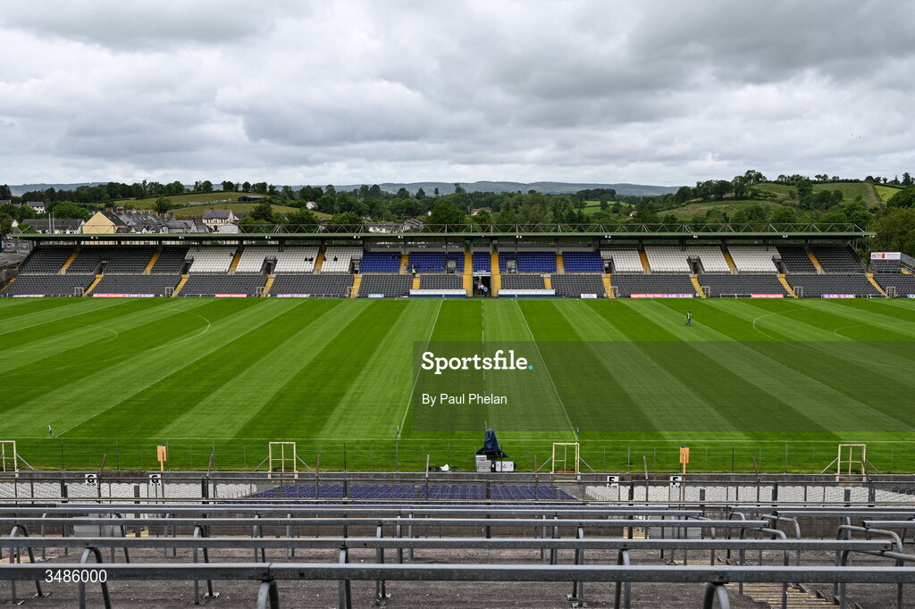 13 June 2026; A general view of St. Tiernach's Park before the GAA Football All-Ireland Senior Championship Round 2B match between Monaghan and Roscommon at St. Tiernach's Park in Clones, Monaghan. Photo by Paul Phelan/Sportsfile
