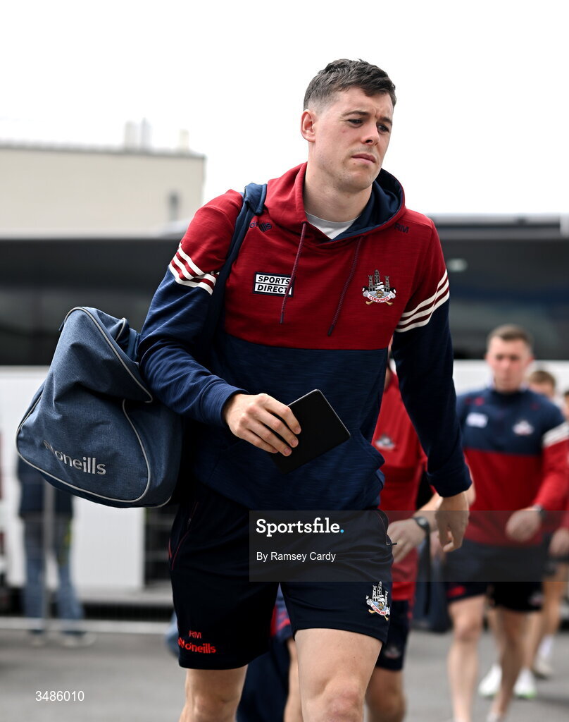13 June 2026; Rory Maguire of Cork arrives before the GAA Football All-Ireland Senior Championship Round 2A match between Donegal and Cork at MacCumhaill Park in Ballybofey, Donegal. Photo by Ramsey Cardy/Sportsfile