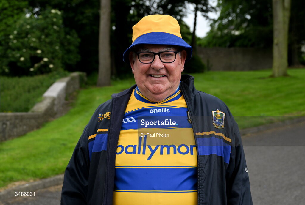 13 June 2026; Roscommon supporter Pat Treacy before the GAA Football All-Ireland Senior Championship Round 2B match between Monaghan and Roscommon at St. Tiernach's Park in Clones, Monaghan. Photo by Paul Phelan/Sportsfile