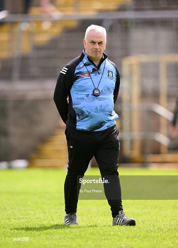 13 June 2026; Monaghan manager Gabriel Bannigan before the GAA Football All-Ireland Senior Championship Round 2B match between Monaghan and Roscommon at St. Tiernach's Park in Clones, Monaghan. Photo by Paul Phelan/Sportsfile