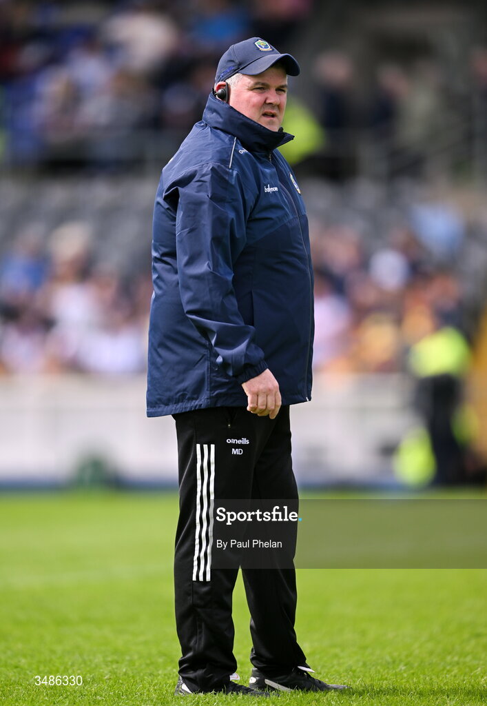 13 June 2026; Roscommon manager Mark Dowd before the GAA Football All-Ireland Senior Championship Round 2B match between Monaghan and Roscommon at St. Tiernach's Park in Clones, Monaghan. Photo by Paul Phelan/Sportsfile