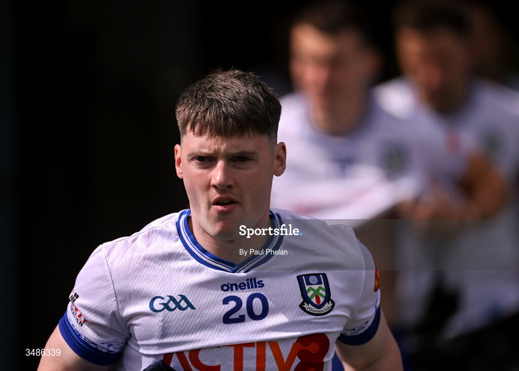 13 June 2026; Stephen O'Hanlon of Monaghan runs out to warm up before the GAA Football All-Ireland Senior Championship Round 2B match between Monaghan and Roscommon at St. Tiernach's Park in Clones, Monaghan. Photo by Paul Phelan/Sportsfile