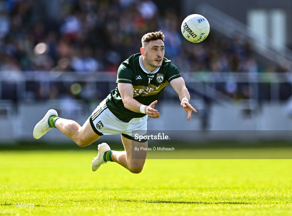 13 June 2026; Paudie Clifford of Kerry during the GAA Football All-Ireland Senior Championship Round 2B match between Kildare and Kerry at Cedral St Conleth's Park in Newbridge, Kildare. Photo by Piaras Ó Mídheach/Sportsfile