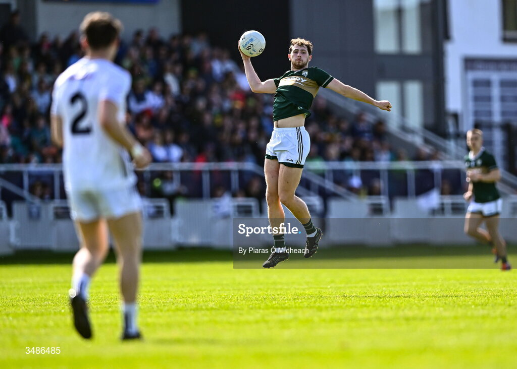 13 June 2026; Seán O'Brien of Kerry during the GAA Football All-Ireland Senior Championship Round 2B match between Kildare and Kerry at Cedral St Conleth's Park in Newbridge, Kildare. Photo by Piaras Ó Mídheach/Sportsfile