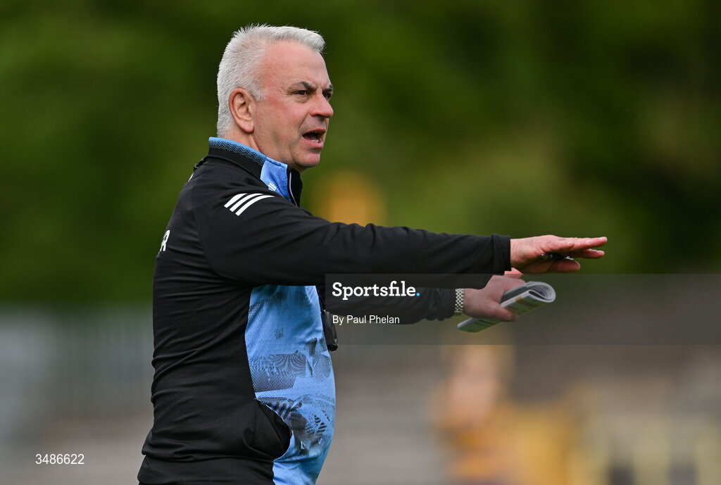 13 June 2026; Monaghan manager Gabriel Bannigan during the GAA Football All-Ireland Senior Championship Round 2B match between Monaghan and Roscommon at St. Tiernach's Park in Clones, Monaghan. Photo by Paul Phelan/Sportsfile