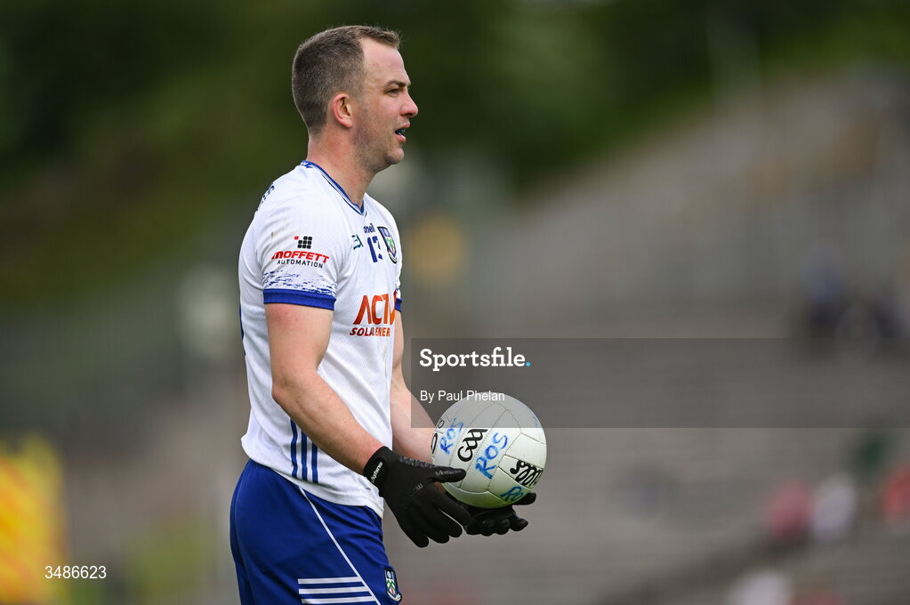 13 June 2026; Jack McCarron of Monaghan during the GAA Football All-Ireland Senior Championship Round 2B match between Monaghan and Roscommon at St. Tiernach's Park in Clones, Monaghan. Photo by Paul Phelan/Sportsfile