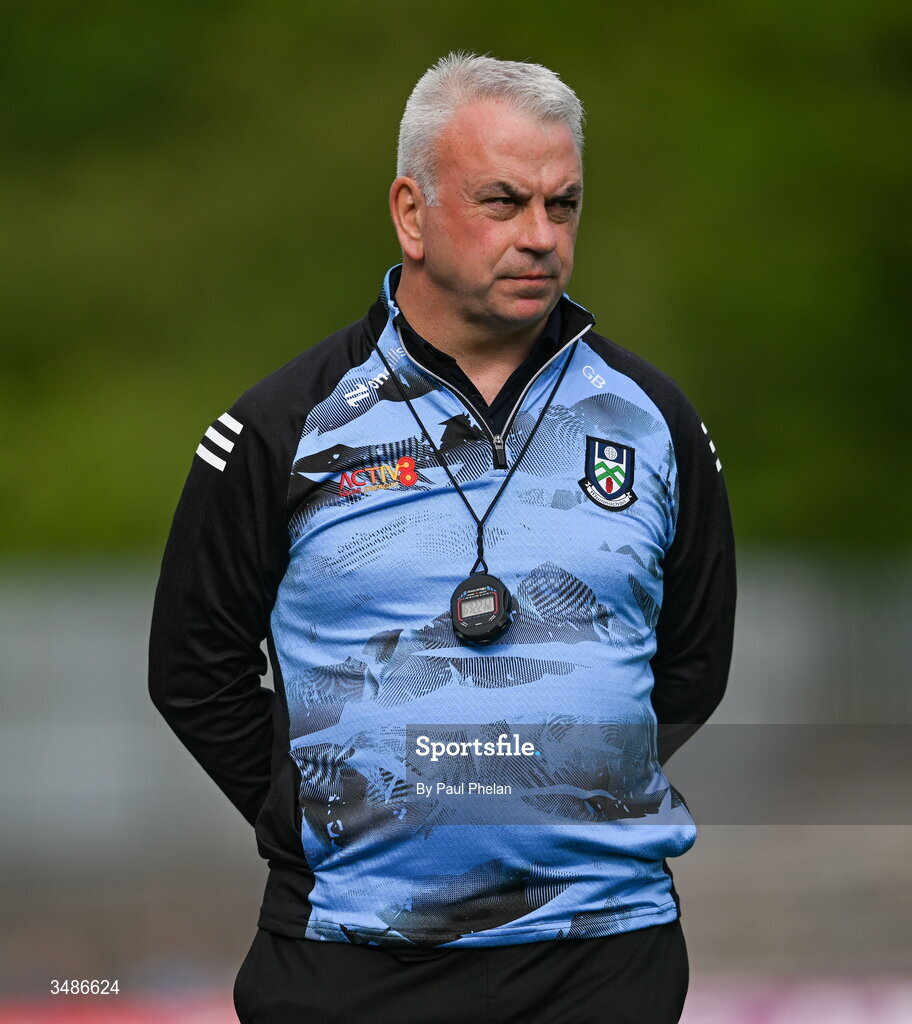 13 June 2026; Monaghan manager Gabriel Bannigan during the GAA Football All-Ireland Senior Championship Round 2B match between Monaghan and Roscommon at St. Tiernach's Park in Clones, Monaghan. Photo by Paul Phelan/Sportsfile