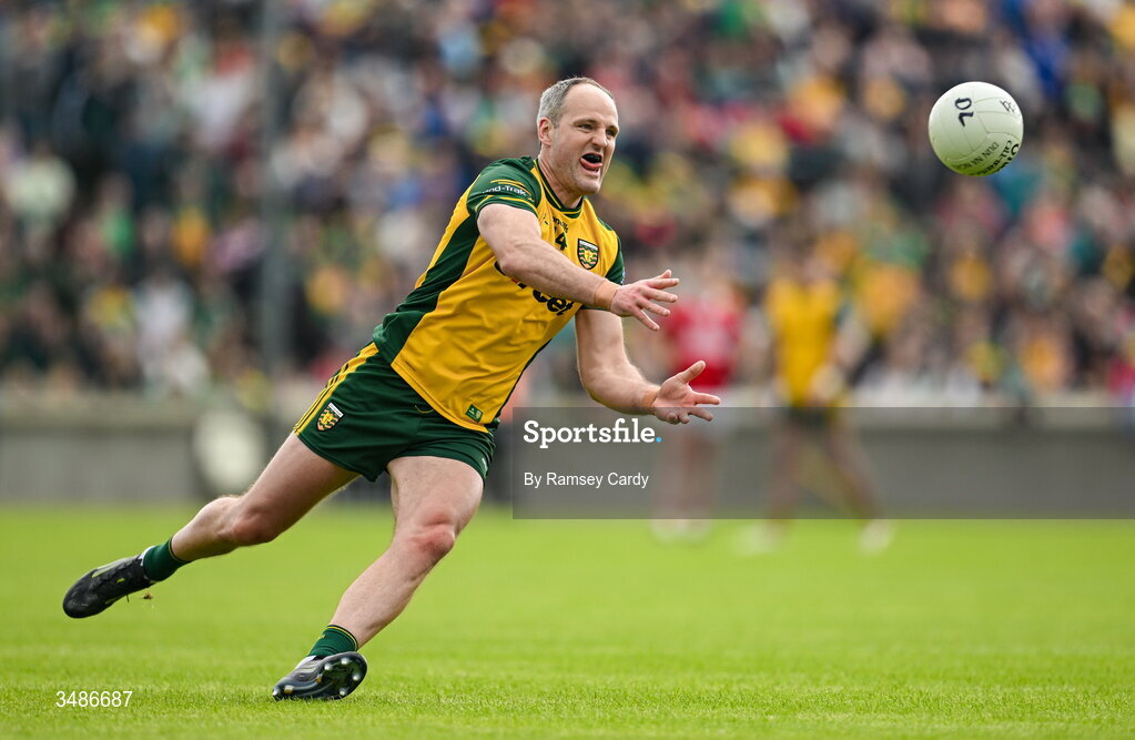13 June 2026; Michael Murphy of Donegal during the GAA Football All-Ireland Senior Championship Round 2A match between Donegal and Cork at MacCumhaill Park in Ballybofey, Donegal. Photo by Ramsey Cardy/Sportsfile