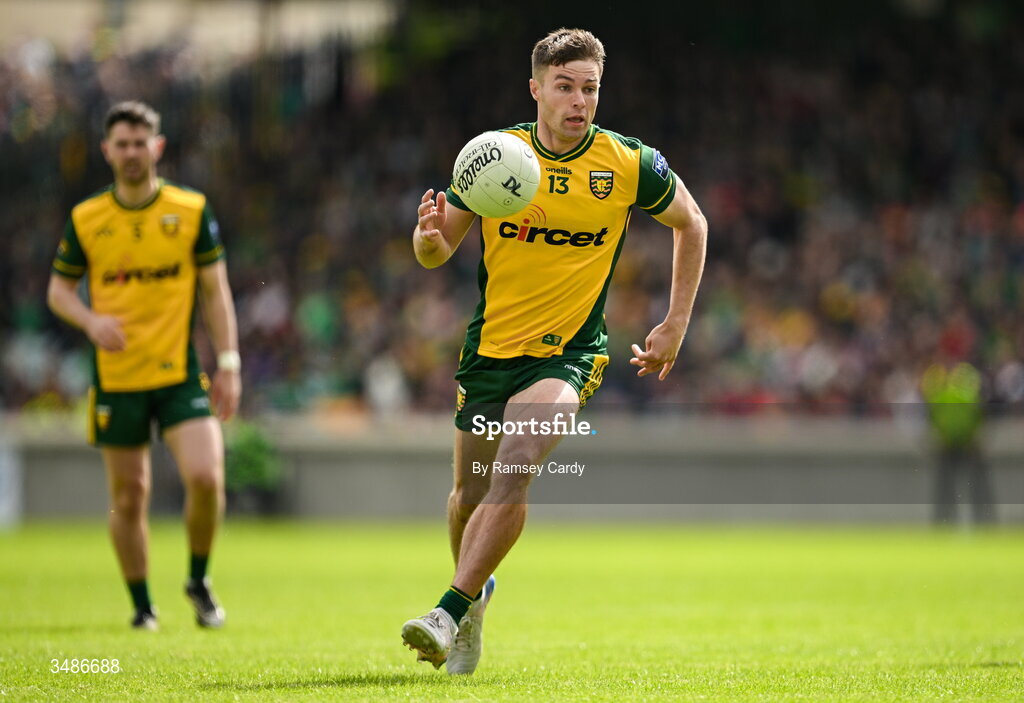 13 June 2026; Conor O'Donnell of Donegal during the GAA Football All-Ireland Senior Championship Round 2A match between Donegal and Cork at MacCumhaill Park in Ballybofey, Donegal. Photo by Ramsey Cardy/Sportsfile