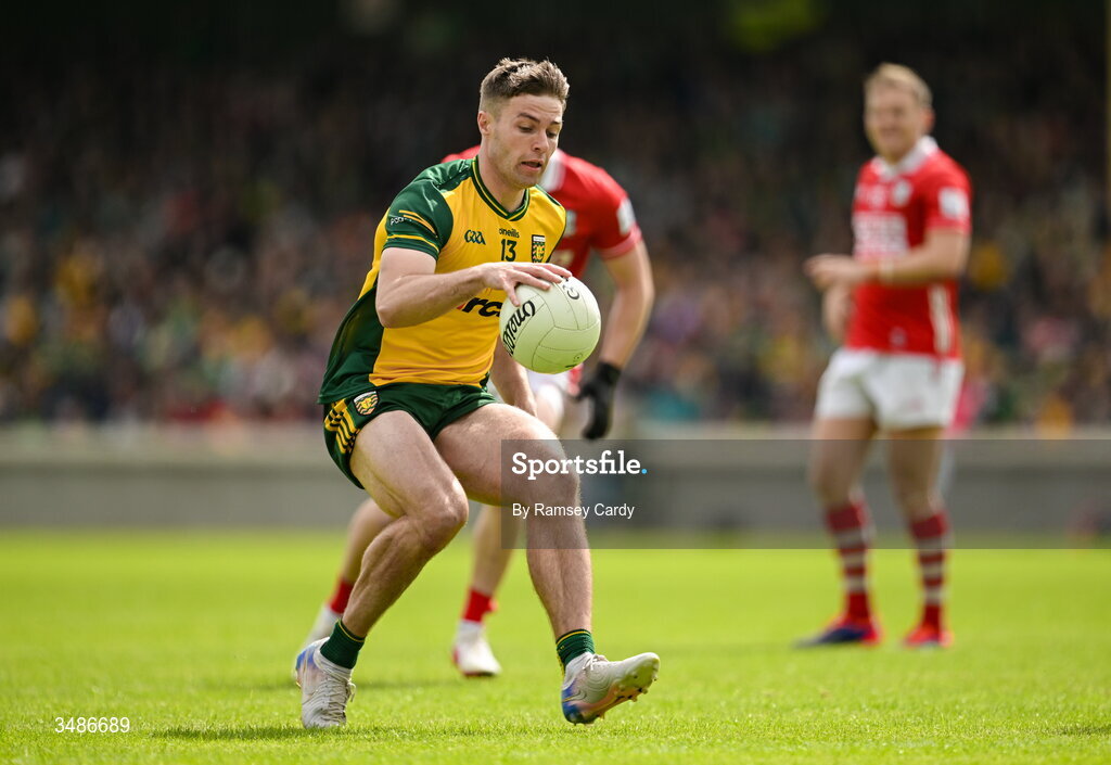 13 June 2026; Conor O'Donnell of Donegal during the GAA Football All-Ireland Senior Championship Round 2A match between Donegal and Cork at MacCumhaill Park in Ballybofey, Donegal. Photo by Ramsey Cardy/Sportsfile