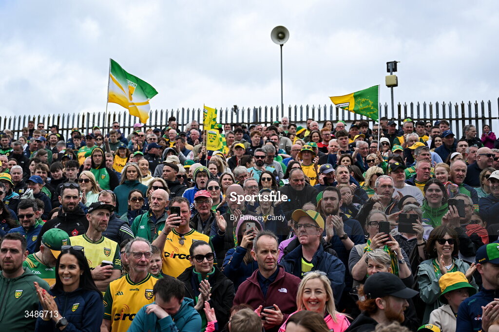 13 June 2026; / before the GAA Football All-Ireland Senior Championship Round 2A match between Donegal and Cork at MacCumhaill Park in Ballybofey, Donegal. Photo by Ramsey Cardy/Sportsfile
