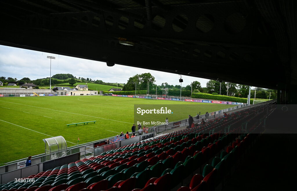 14 June 2026; A general view of Grattan Park before the GAA Football All-Ireland Senior Championship Round 2A match between Louth and Armagh at Páirc Grattan in Inniskeen, Monaghan. Photo by Ben McShane/Sportsfile