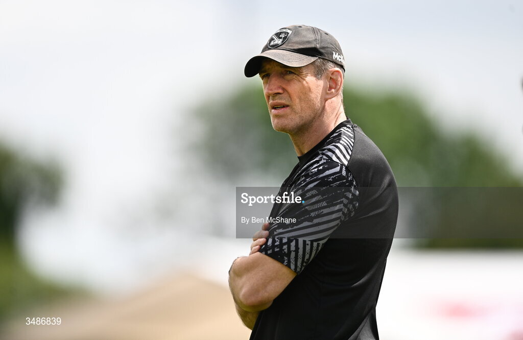 14 June 2026; Armagh manager Kieran McGeeney before the GAA Football All-Ireland Senior Championship Round 2A match between Louth and Armagh at Páirc Grattan in Inniskeen, Monaghan. Photo by Ben McShane/Sportsfile