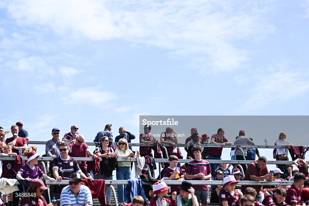 14 June 2026; Supporters before the GAA Football All-Ireland Senior Championship Round 2A match between Galway and Westmeath at Pearse Stadium in Salthill, Galway. Photo by Piaras Ó Mídheach/Sportsfile